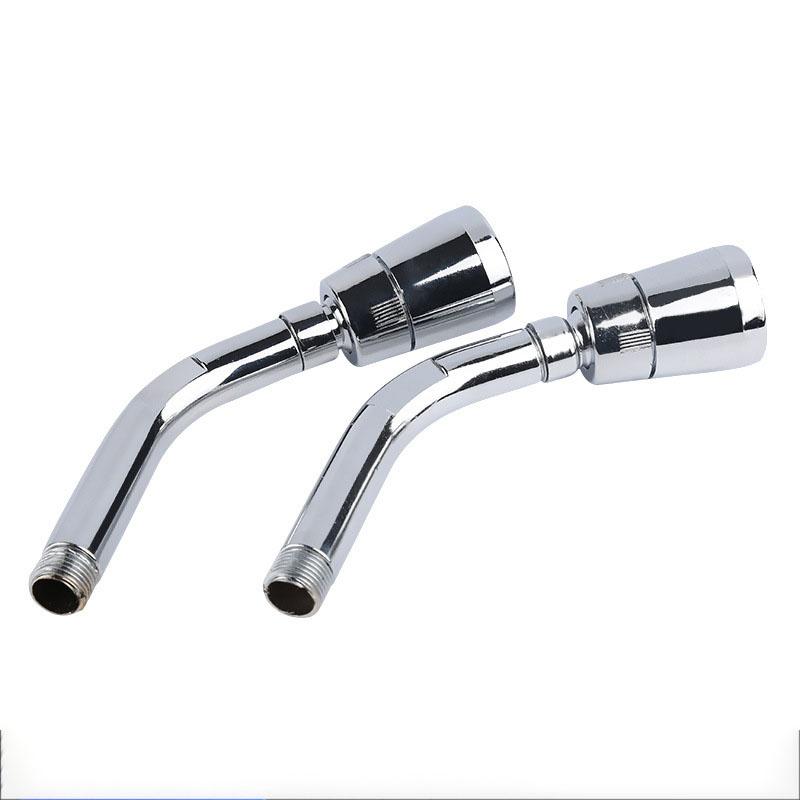 Factory Price Wall Mounted ABS Chrome Plated Silver Shower Head Extension Arm with Flange for Modern Bathroom Use ABS Plastic