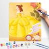 Disney oil painting Beauty and the Beast Belle handmade diy art painting home decoration