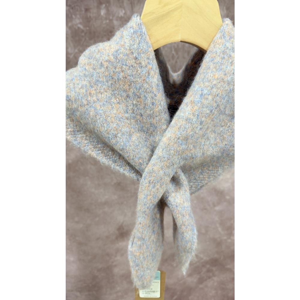 Triangle Scarf Scarf Solid Color Shawl Cape Autumn and Winter Women's High-end Shawl Blanket Warm Small Cape Cape