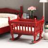 Wooden Dollhouse Shake Bed Decoration Toys for 6-8 Year Old Kids Pretend for Play Improve Intelligence Supplies