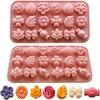 1/2pcs Floral Silicone Cake Mold - Chocolate, Cookie, Wax Bottle Candy Mold, Ideal for Handmade Cakes, Desserts, Puddings, and Snacks