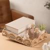 Rectangular Handwoven Storage Basket Handmade Fruit Basket Paper Rope Storage Basket  Kitchen