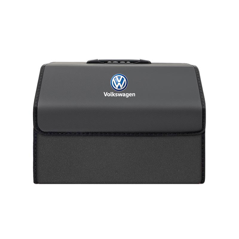 Car Leather Storage Box Auto Trunk Organizer Bag Accessories For VW Golf Polo Tiguan Touran Jetta Passat aw2 CC T5 GTI Magotan Caddy