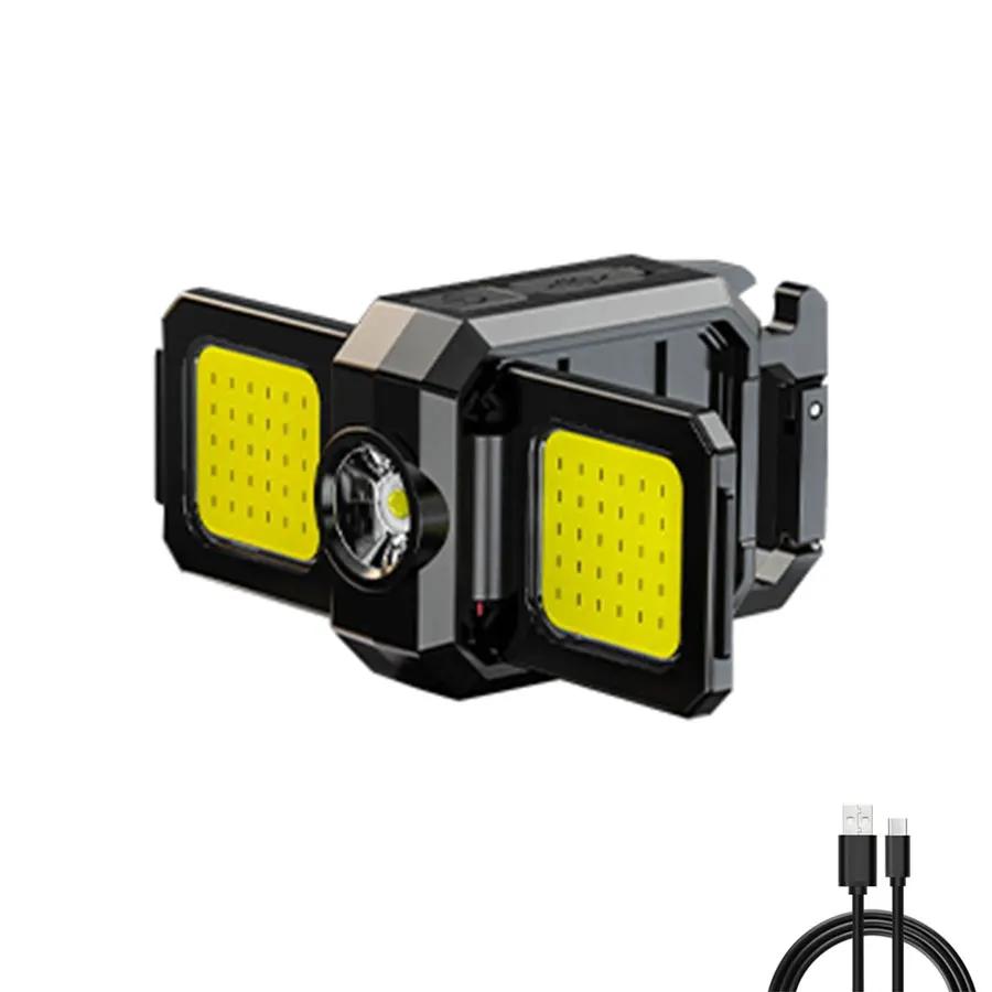 USB Rechargeable LED COB Work Lights Mini LED Handheld Flashlights Waterproof Keychain Emergency Lantern For Outdoor Camping