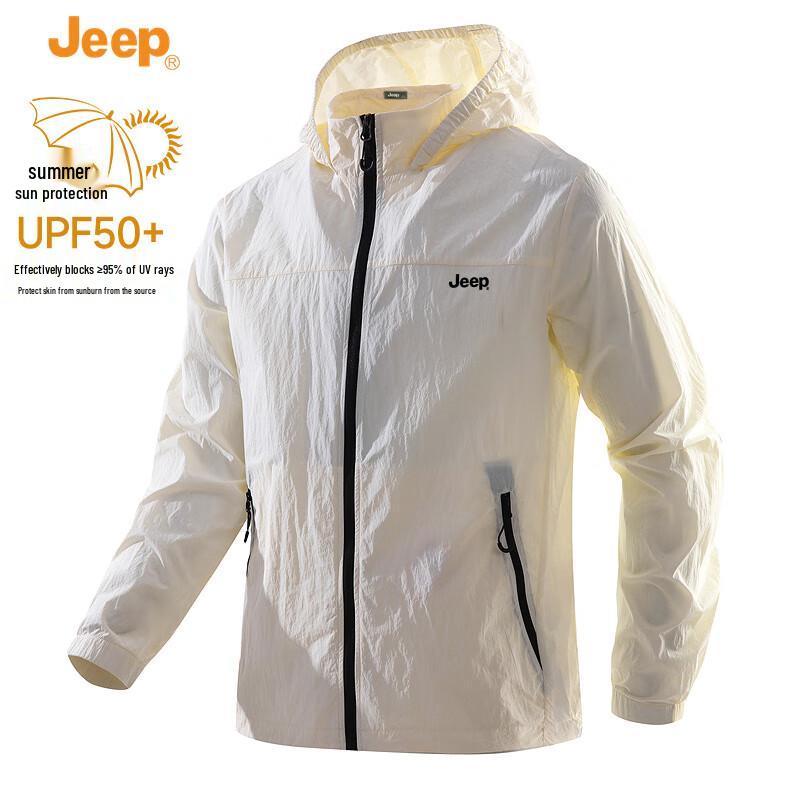 JEEP Men's UPF50+ Hooded Sun Protection Jacket