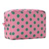 Women Dot Pattern Cosmetic Storage Bags Large Capacity Portable Toiletry Organizer Lightweight Daily Office Cosmetic Organizers