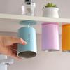Minimalist Stainless Steel Magnetic Toothbrush Cup Drainage Anti-Scale Mouthwash Cup Dustproof Drinking Cup Bathroom