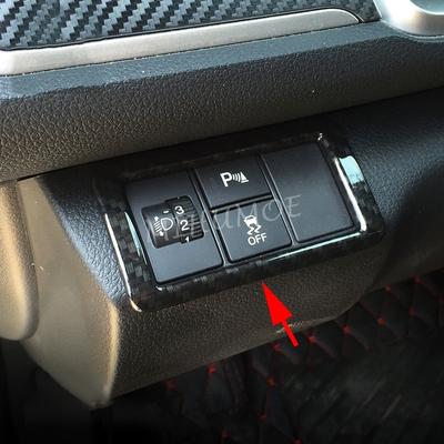 Pro Honda Civic 2016- Vnitřní kryty spínačů palubní desky z uhlíkových vláken