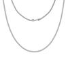 ORSA JEWELS 925 Sterling Silver 2mm Franco Link Chain Necklace for Women Vintage Italian Silver Dainty Jewelry Accessories SC92