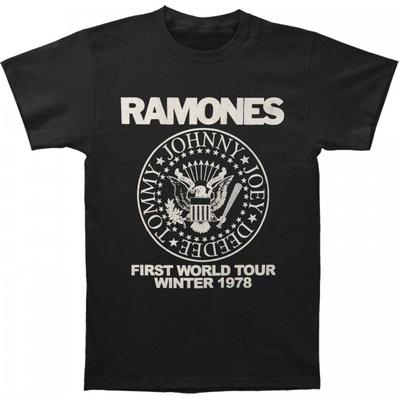 Ramones Unisex t-skjorte for voksne, første verdensturné 1978