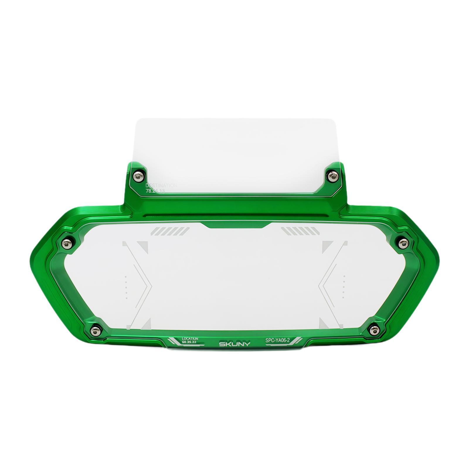 

Motorcycle Dashboard Cover for X-max 300 Easy to Install Sturdy Aluminum Alloy Frame Dash Board Frame Maintenance Repair Parts зелений