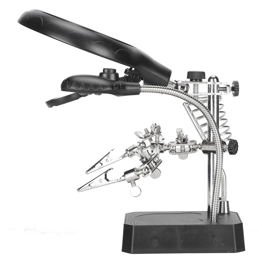 Magnifier Auxiliary Clip Adjustable Desktop Stand Fixing Cramp Lamp Holder Installation Tool
