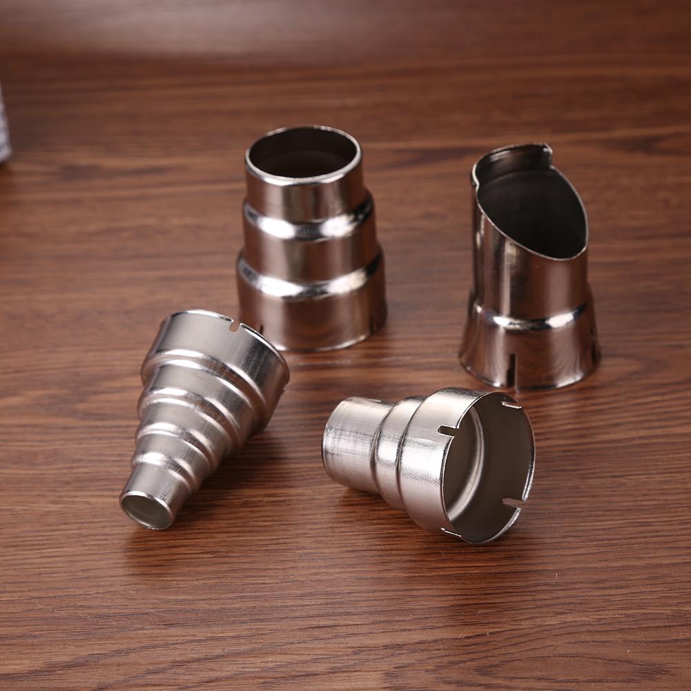 7Pcs Heat Gun Air Nozzles Kit Stainless Steel Hot Air Gun Nozzles Air Outlet Diameter 35mm Heat Gun Mouth Tips Industrial Tools