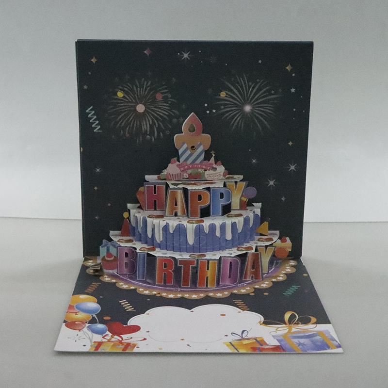 Birthday Cards Lights And Sound Pop Up Happy Birthday Card Fireworks Birthday Greeting Cards 3D Pop Up 3D With Envelope
