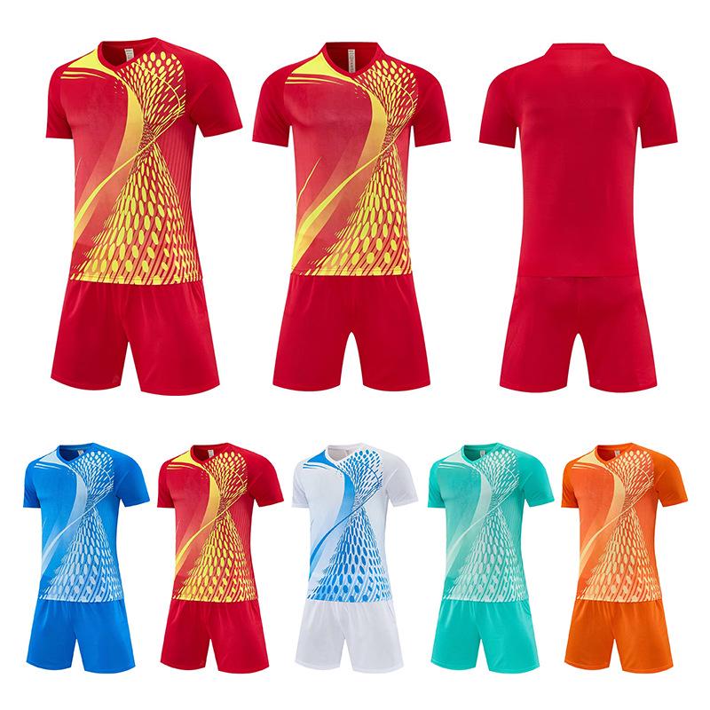 In-Stock Men's & Women's Breathable Team Football Uniform: Sweat-Wicking Jersey & Training Suit