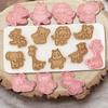 Pet 3D Cookie Cutter Set of 8 - Animal Shapes Biscuit Stamp Molds with Plunger, Embossing Baking Tools for Fondant Cheese Cookies, Pink