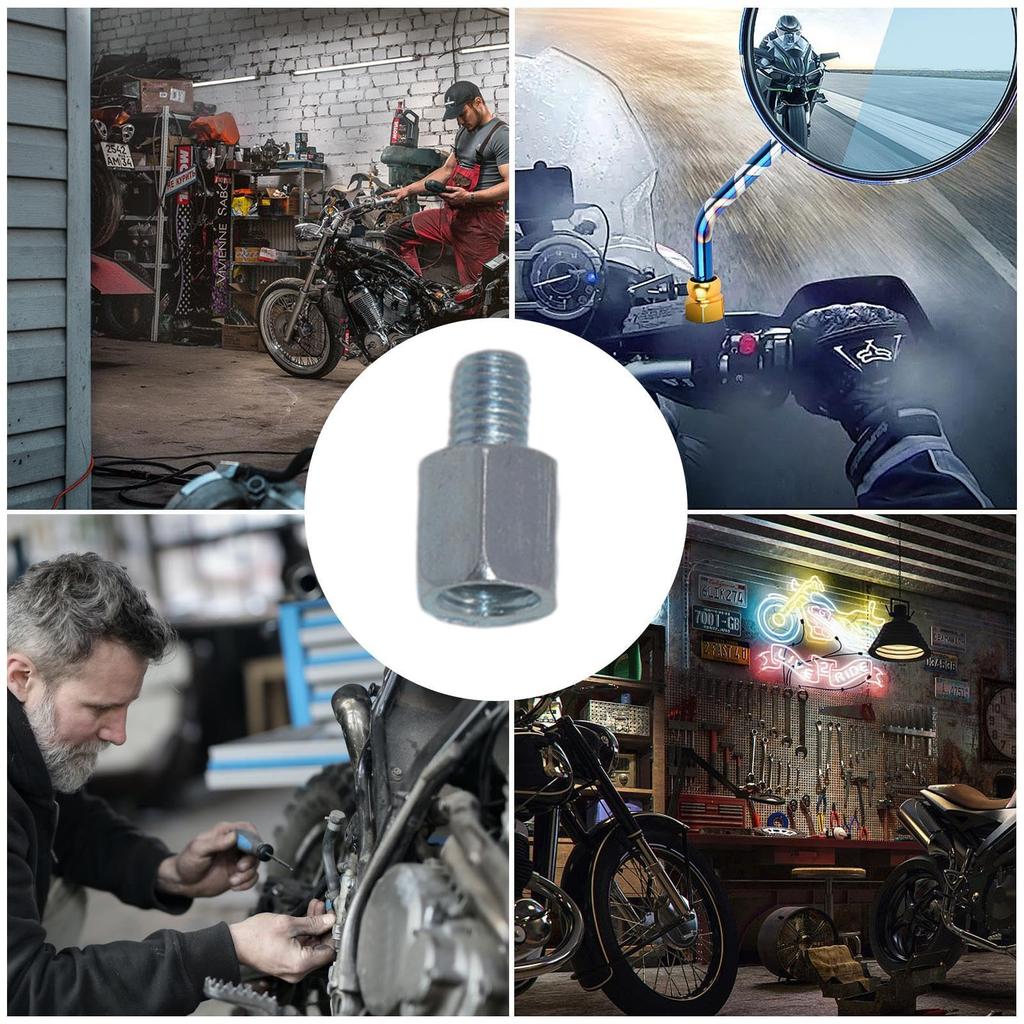 Motorcycle Mirror Adapter | Motorcycle Electric Car Rearview Mirror Accessories Conversion Screw M8 M10