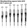 High Hardness Square Hole Drill Bits High Speed Steel Machine Drill Bits  Woodworking Drill Tools