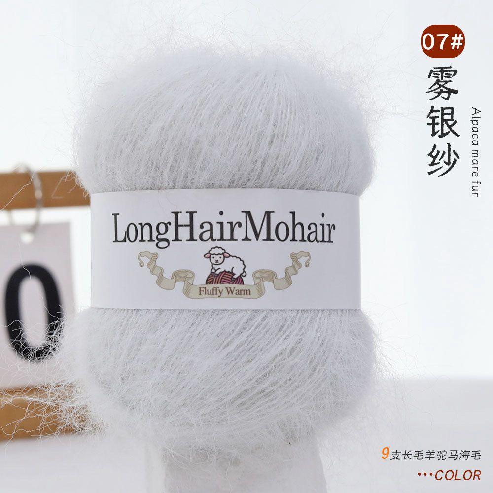 4 pièces/100g/set Fil Mohair Alpaga Pulls Tricotés Main Chapeaux Écharpes Châles Gants Chaussettes DIY Fil Doux Confortable Respectueux de la Peau