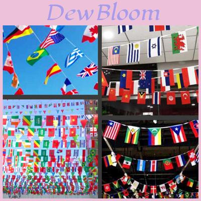 Multi-cultural Party Hanging Decor 50-100pcs Flags Of Different Assorted Countries