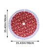 WTEMPO Christmas Tree Skirt Printed Xmas Tree Skirt Winter Christmas Tree Mat for Home Party Holiday Indoor Outdoor Activity Decorations