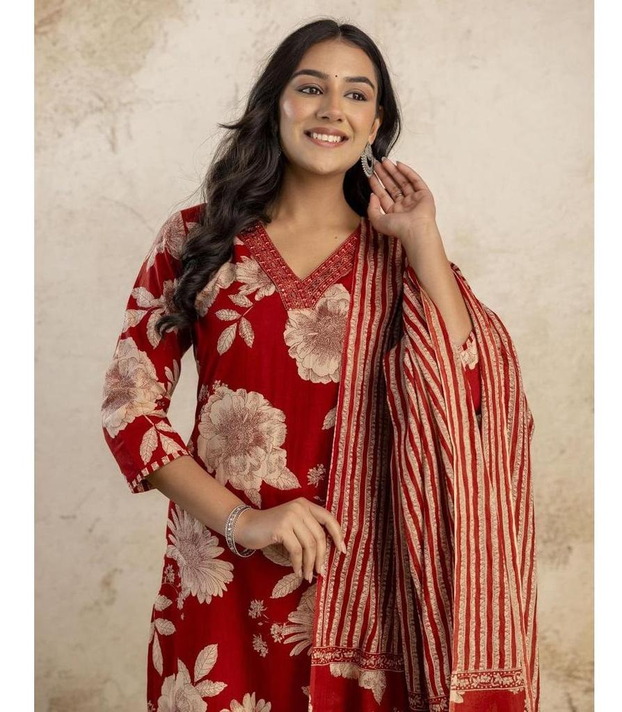 Indian Women Designer Kurta Pant Dupatta Set Bollywood Top Tunic Kurti Salwar Suit Dress