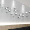 European Simulation Metal Leaves Wall Hanging Ornaments Set Art Aesthetics Room Decoration Leaf Pendants Wall Background Display
