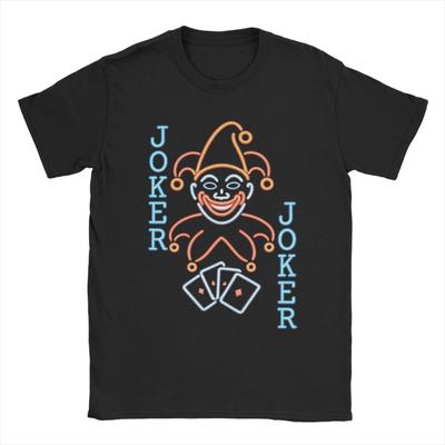 Men's Balatro Game Card Joker Roguelike T Shirts Clown 100% Cotton Clothes Novelty Short Sleeve Crew Neck Tees 4XL 5XL T-Shirts