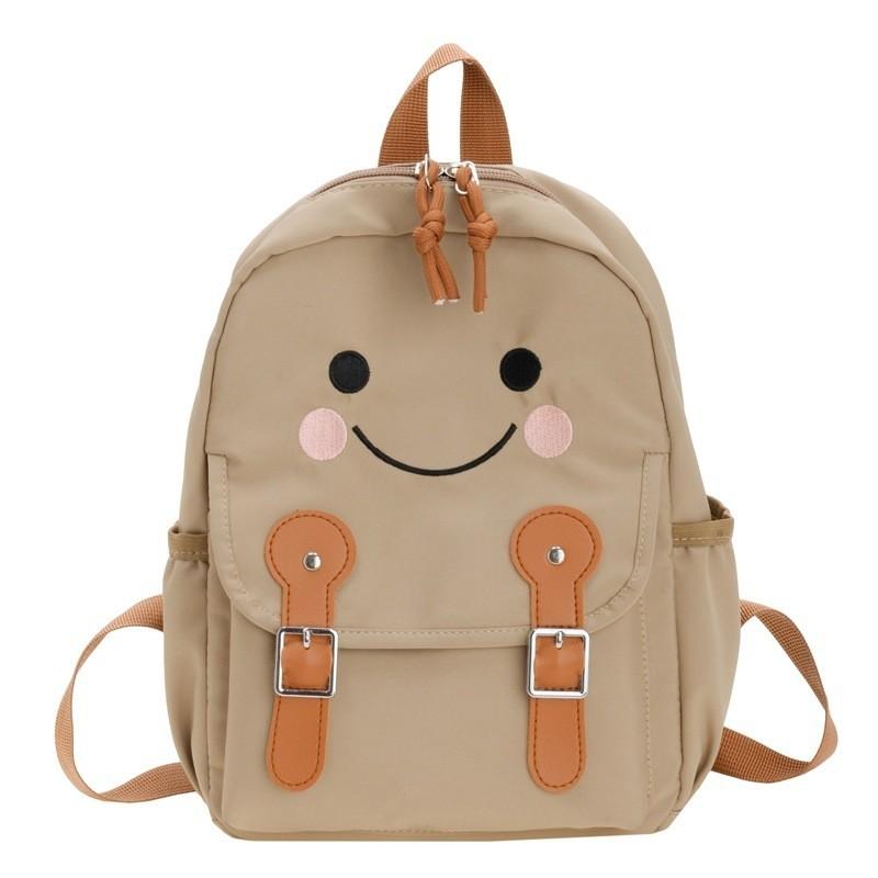 Breathable Nylon Kindergarten Backpack With Fun Geometric Print For Children