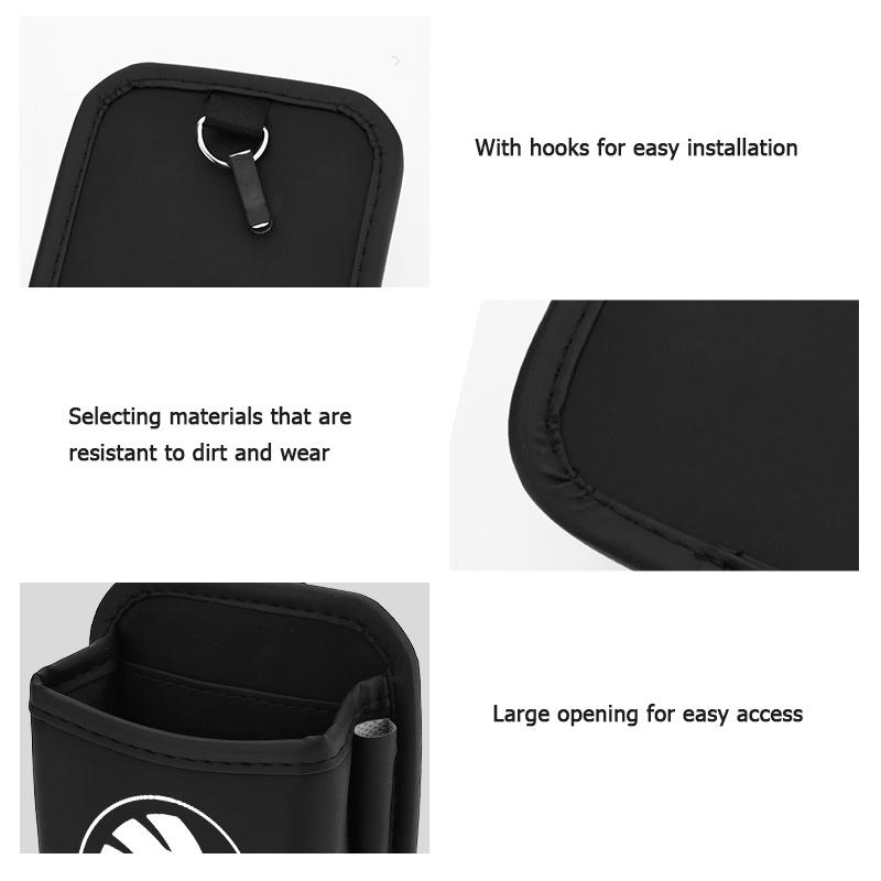 cqmes7 For Skoda Car Air Outlet Storage Box Hanging Phone Lipstick Lighter Organizer Bag Holder Rapid Octavia Derivative Enyaq-iV