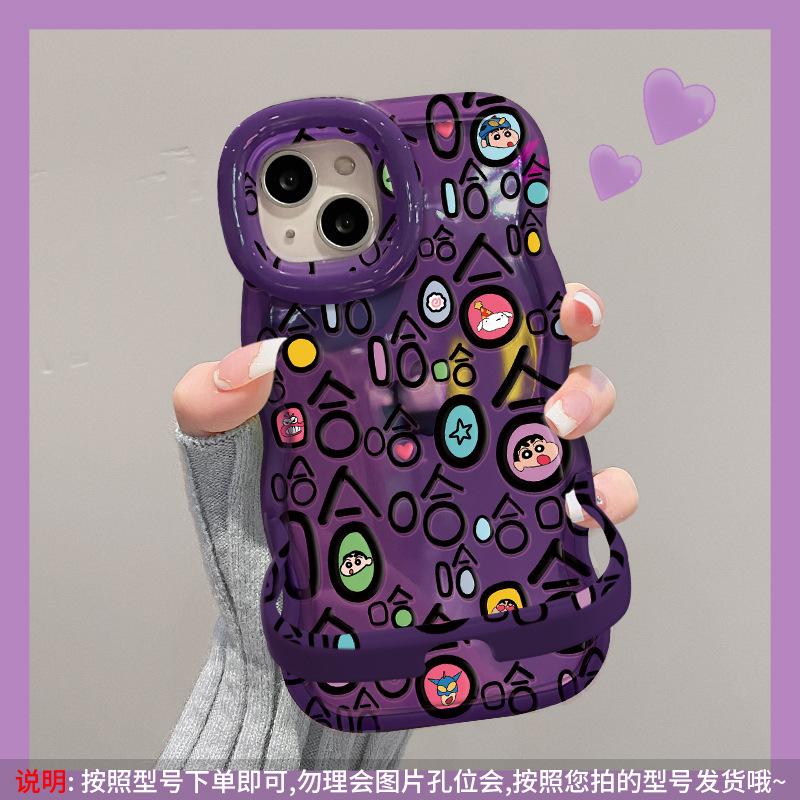 Haha Xiaoxin applies to iphone16promax iPhone case 17 cute 14 silicone 13 bracket 15 women