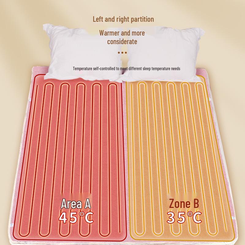 Adjustable Temperature Electric Blanket - Single/Double, Oversized, Dual Control for Dorms