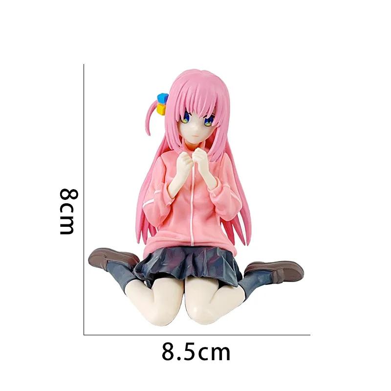 8cm BOCCHI THE ROCK Gotoh Hitori Action Figure Anime PVC Cartoon Kawaii Girl Model Doll Toys Collection Kids Birthday Gift