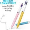 8-Pack Multicolor Ballpoint Pens with Stylus Tip - 4 Colors in One (Red, Blue, Black, Green) 1.0mm Smooth Writing for Planners