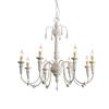Solid Wood Carving Wooden Art French Style Chandelier Restaurant Villa Hall Bedroom Retro American Countryside Pendent Lights