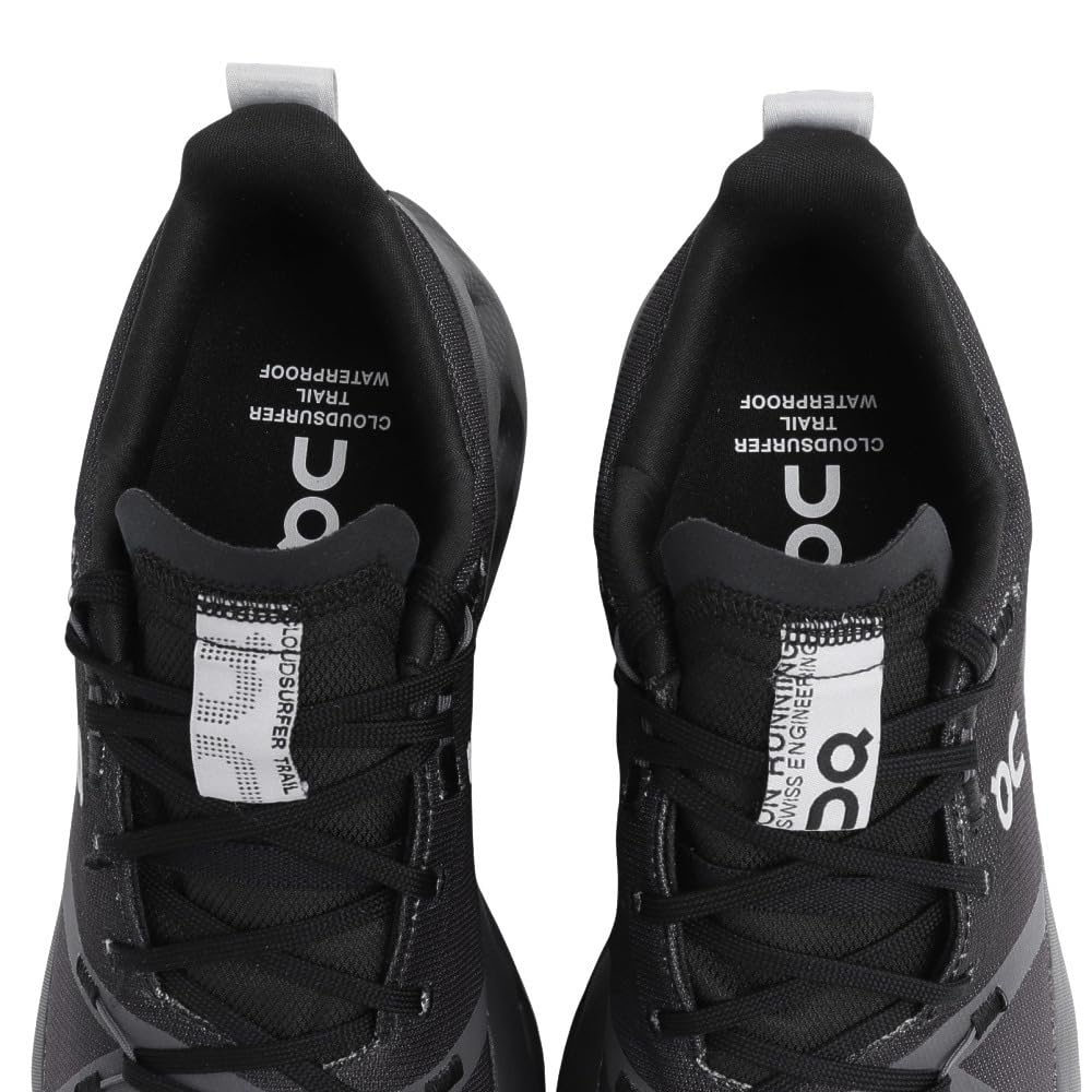 On Cloudsurfer Trail WP Black Eclipse Running Size Cm Men's Shoes, 26.0