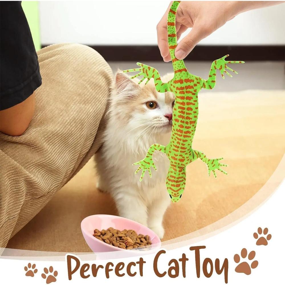 Catnip Lizard Toys Chew Bite Resistant Toys for Indoor Cats Relief Teeth Cleaning Interactive Funny Kitten Cat Halloween Gifts