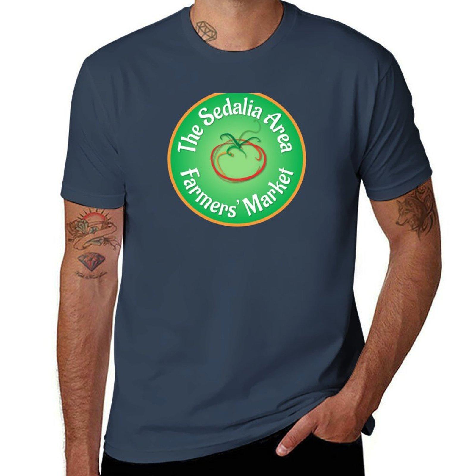 Sedalia Area Farmers Market Round Logo TShirt Summer Festival TShirt S