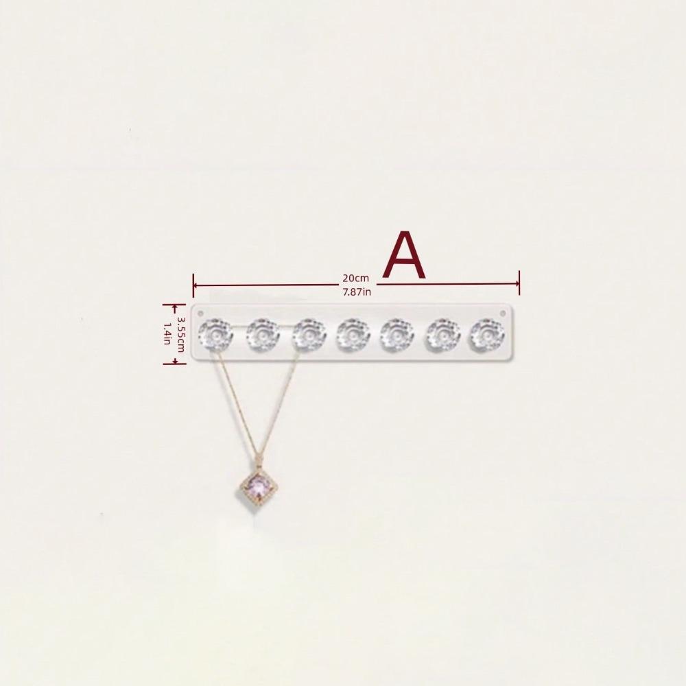 Acrylic Necklaces Holder Wall Mounted Jewelry Organizer Necklaces Bracelets Chains