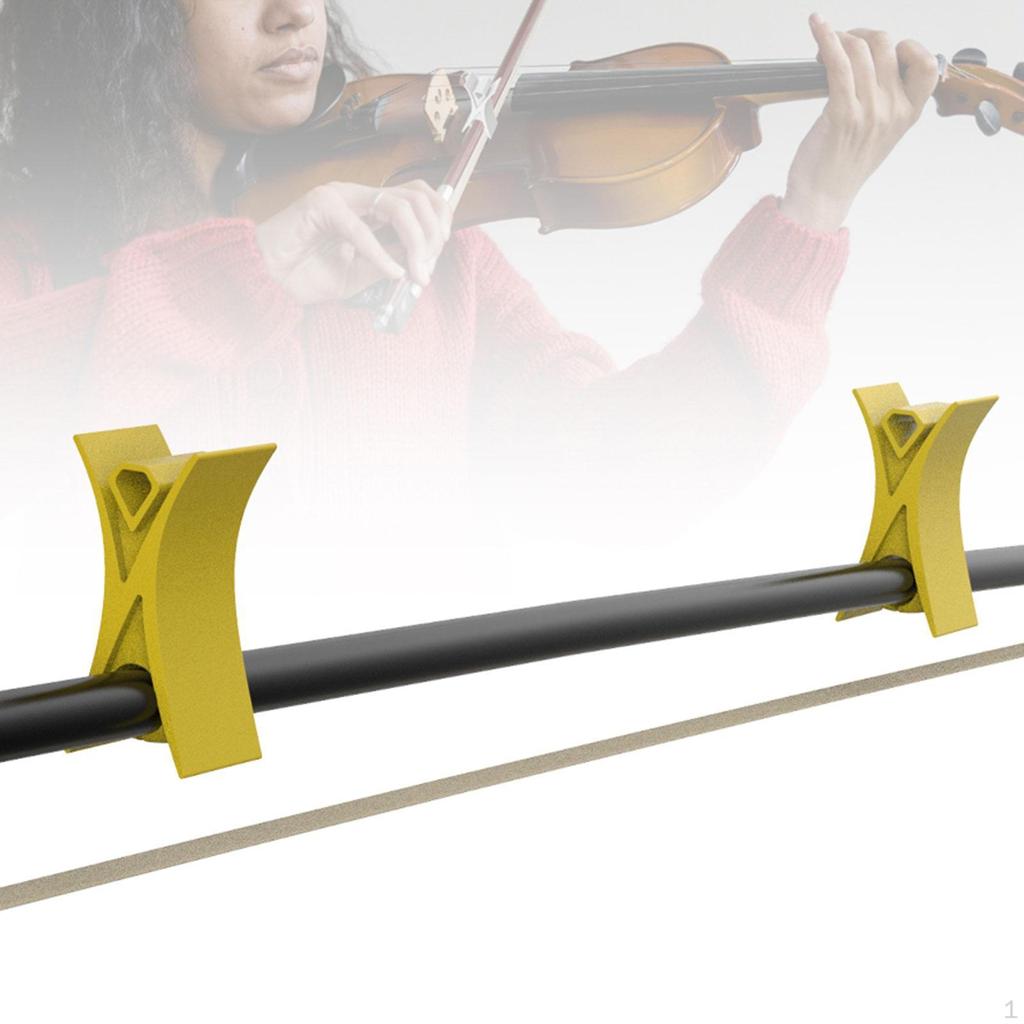 2 Pieces Violin Bow Stopper for Beginner Musical Instrument Accessories,Easy to Use,Lightweight