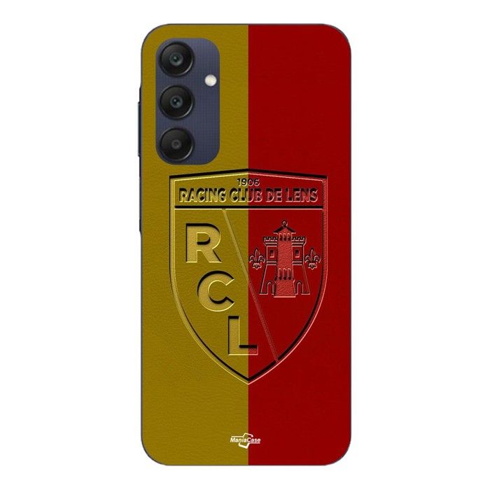 Coque Pour Samsung galaxy A25 RCL LENS Logo fond jaune et rouge Maniacase