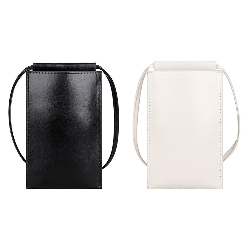 Cheap Fashion Women Leather Pure Color Messenger Bag Mini Purse Mobile