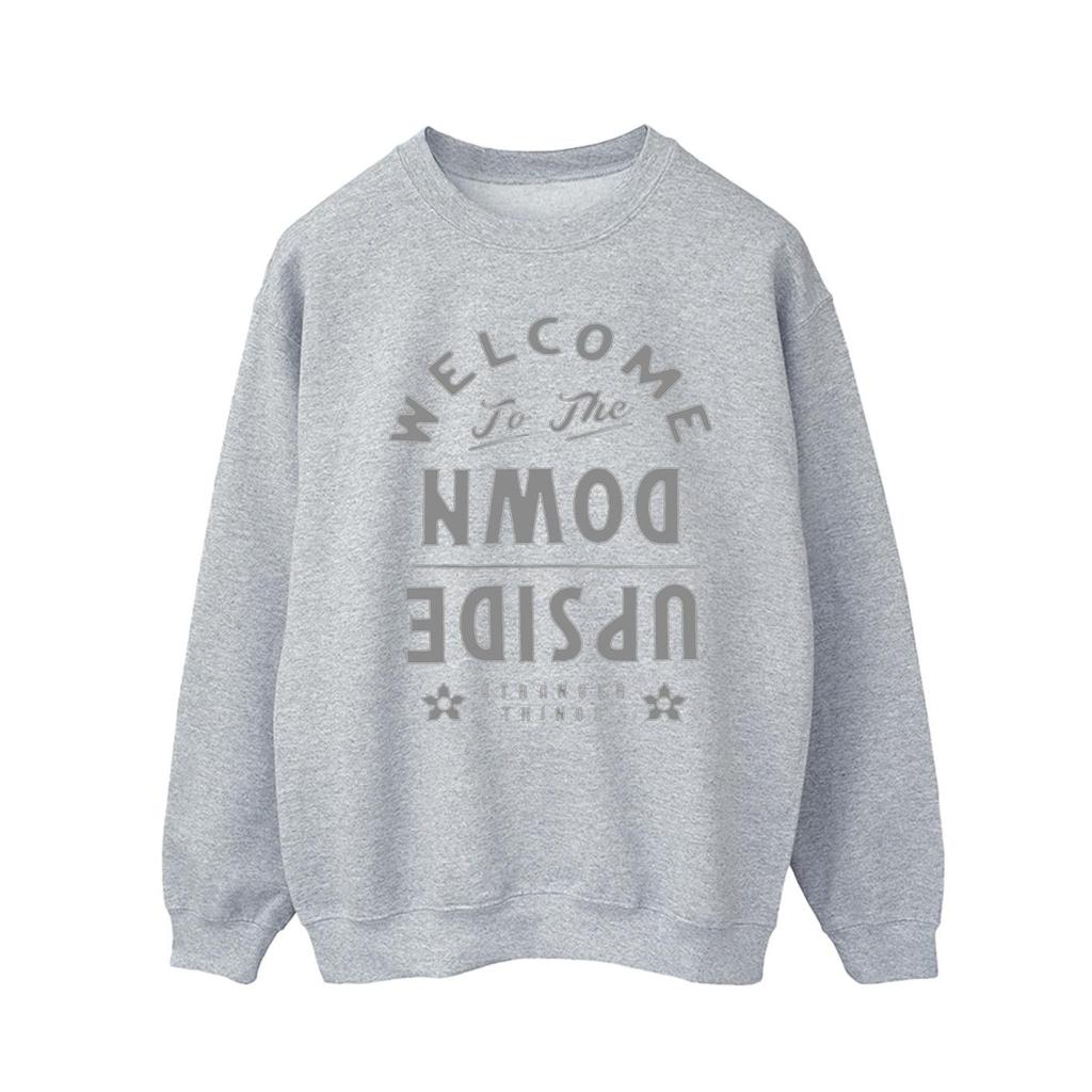 Netflix Mens Stranger Things Welcome To Upside Down Sweatshirt