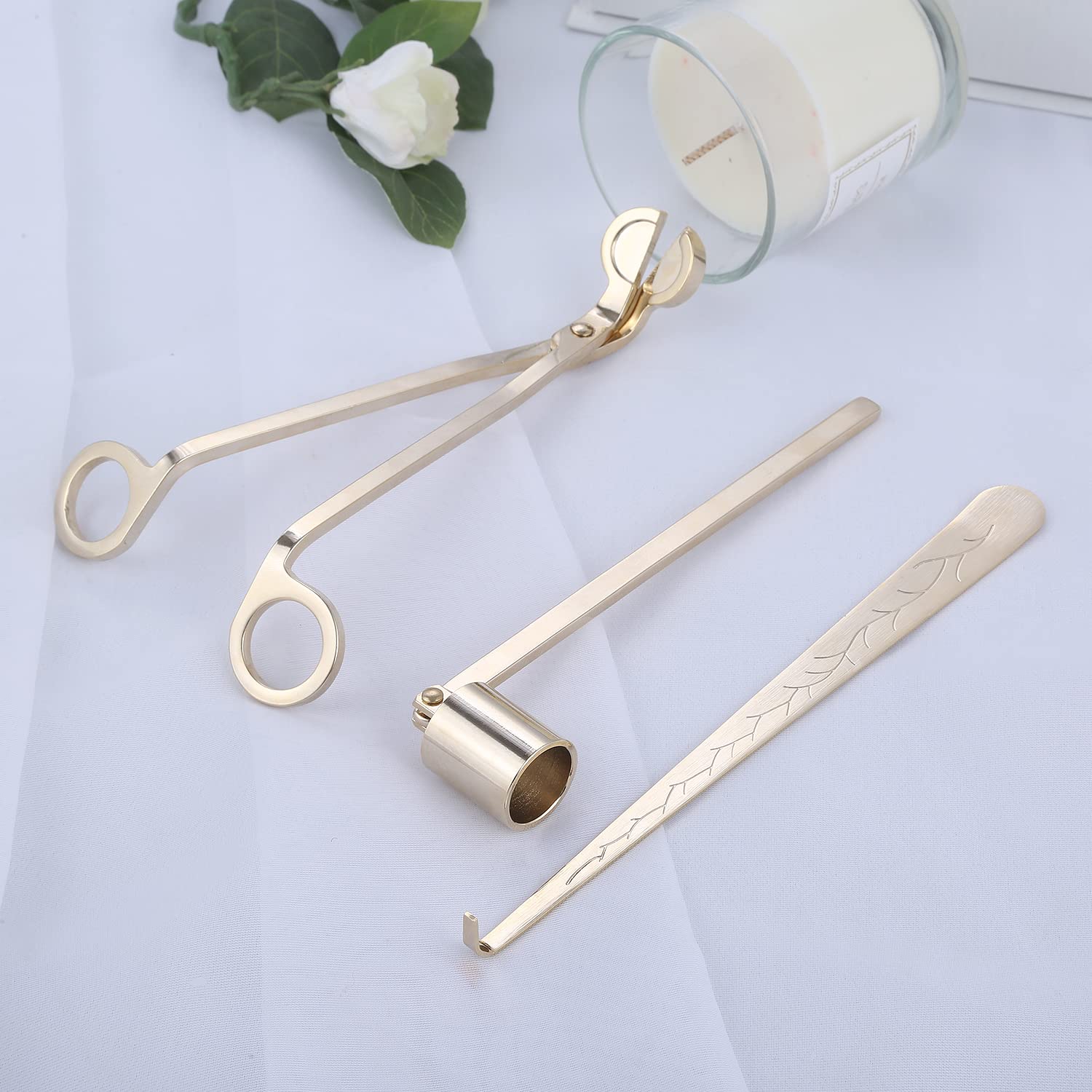 

Surieen Candle Candle Wick Candle Aroma Home Buddhist Altar Candle Candle Extinguishing Tool Set Extinguisher, Scissors, Trimmer, Trimmer, Lamp, Use,