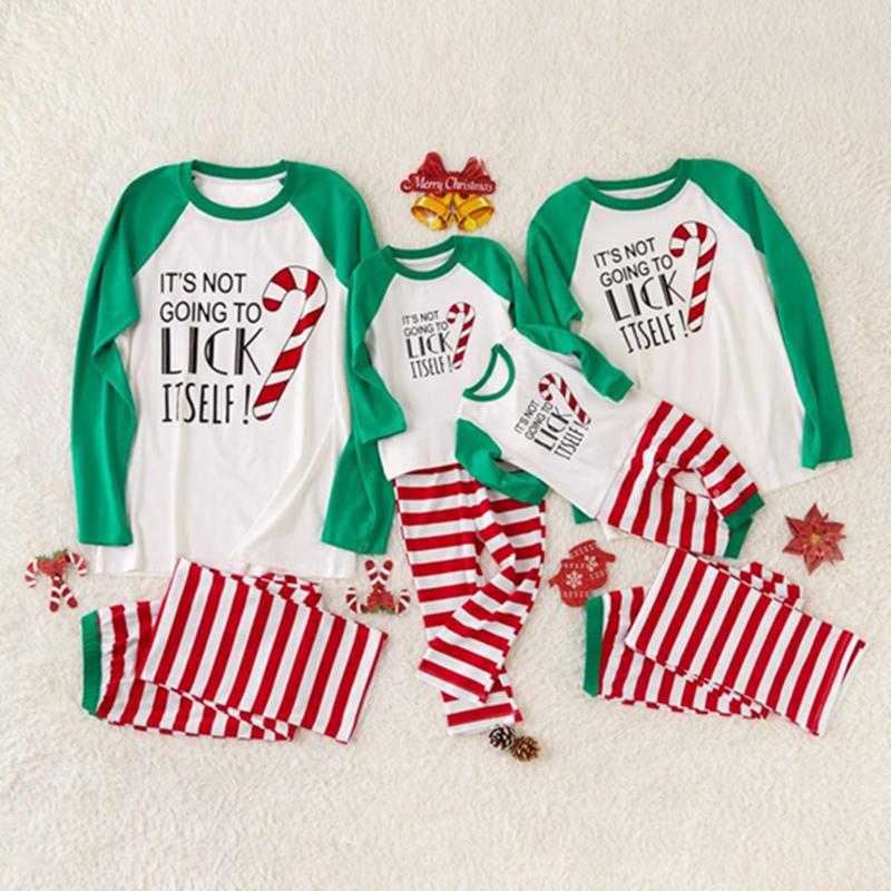 kid and baby matching christmas pajamas