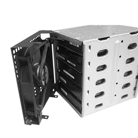Slots Driver Tray Caddy HDD 3.5inch SATA SAS Cage Rack Hard with Fan Space
