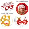 Red Santa Claus Eyeglasses Christmas Decorative Glasses Party Decorations Christmas Frame Glasses