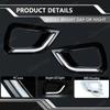 1 Pair For Nissan Navara NP300 2015 2016 2017 2018  Daytime Running Light Yellow Turn Signal Lamp Chrome/Black Cover LED DRL