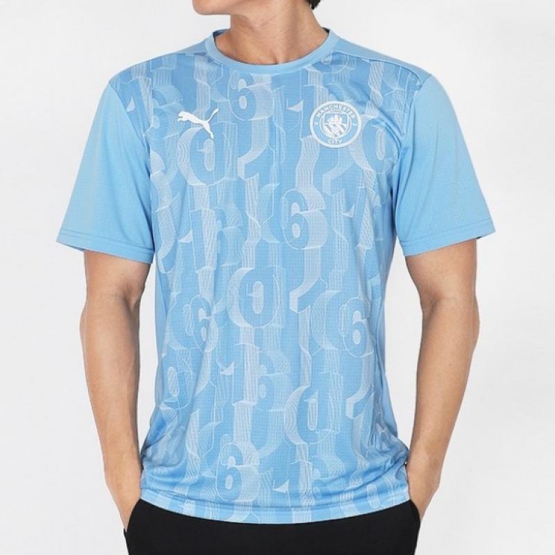Puma Футболка с коротким рукавом Manchester City Pre Match Jersey Top Man City
