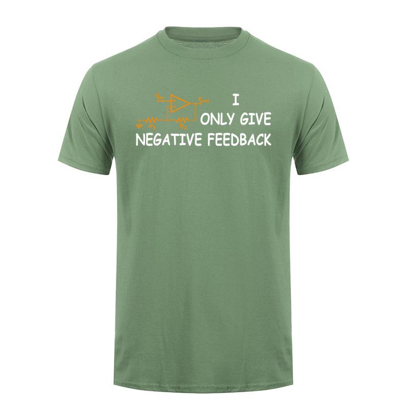 I Only Give Negative Feedback Funny Computer T Shirt Electronics Circuit Graphic Tshirts Engineering Humor Da953